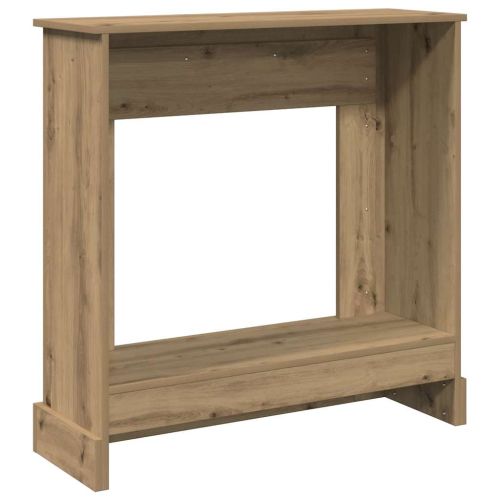 Облицовка за камина, дъб артизан, 90x30x90 см, инженерно дърво