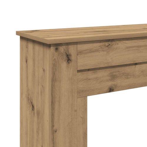 Облицовка за камина, дъб артизан, 90x30x90 см, инженерно дърво