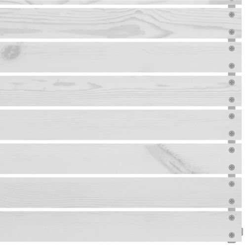 Градински лаундж комплект, 9 части, бял, бор масив