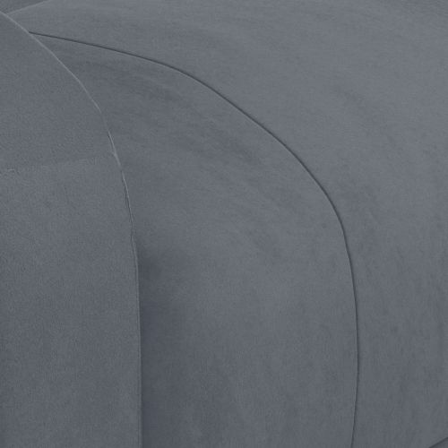 Електрически реклайнер стол, тъмносив, кадифе