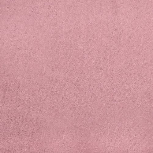 3-местен диван с табуретка, розов, 180 см, кадифе