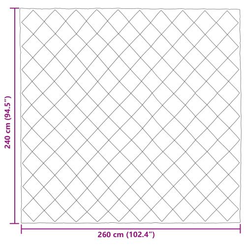 Летен юрган Черен 240 х 260 см Микрофибър