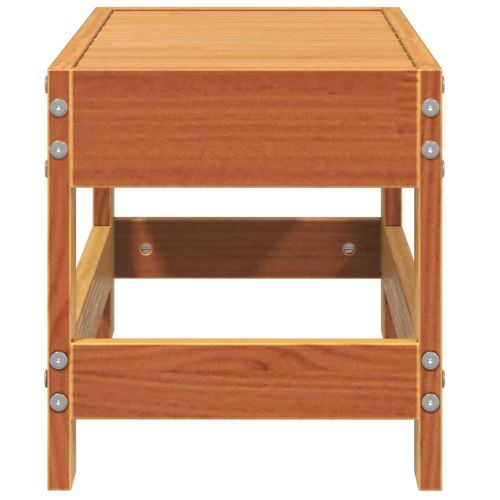 Градинска табуретка, восъчнокафяв, 62x30x32 см, бор масив