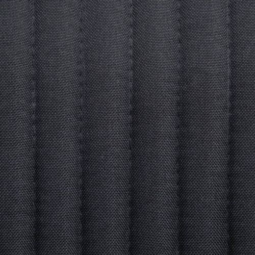 Трапезни столове, 2 бр, черни, текстил