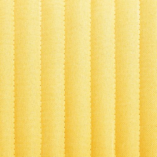 Трапезни столове, 2 бр, жълти, текстил