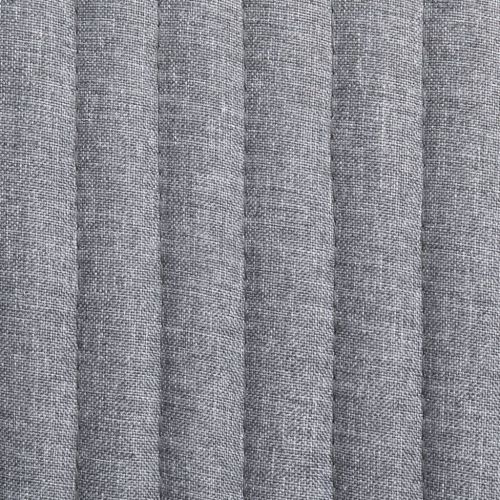 Трапезни столове, 6 бр, светлосиви, плат