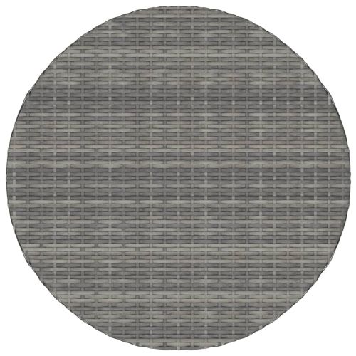 Градинска маса, сива, 70x70x73 см, полиратан