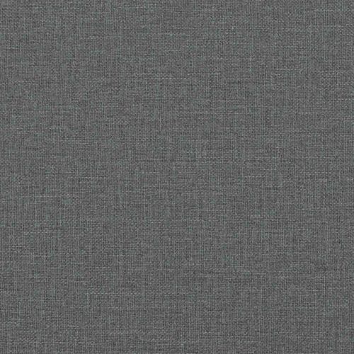 Боксспринг легло с матрак, тъмносиво, 100x200 см, плат