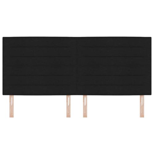 LED глава с LED ленти с таблото Черен 200 cm текстил