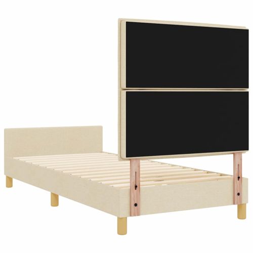 Рамка за легло с таблото Крем 90 x 200 cm текстил