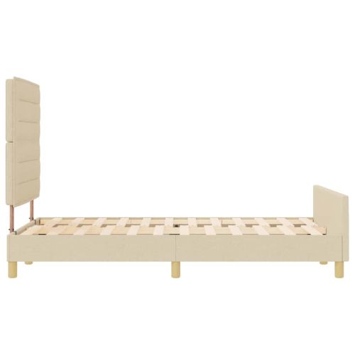 Рамка за легло с таблото Крем 160 x 200 cm текстил