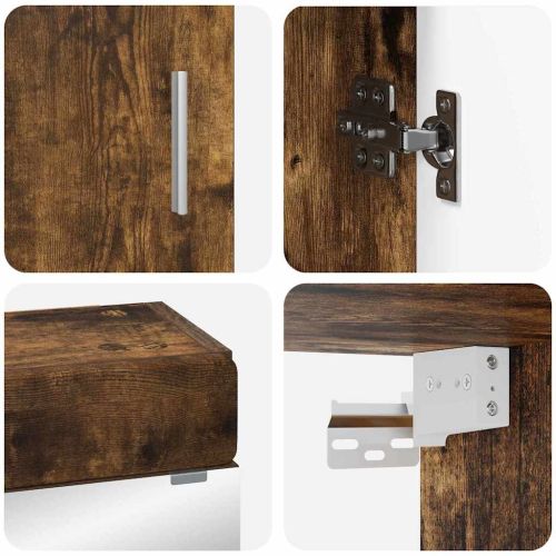 Комплект мебели за баня с рафт TULUM Димян дъб Инженерно дърво