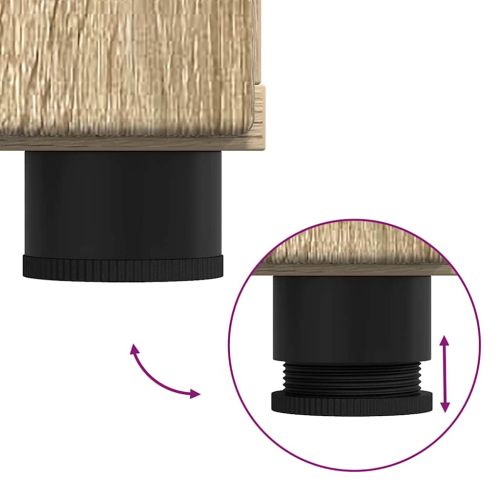 Комплект мебели за баня с рафт TULUM Сонома дъб Инженерно дърво