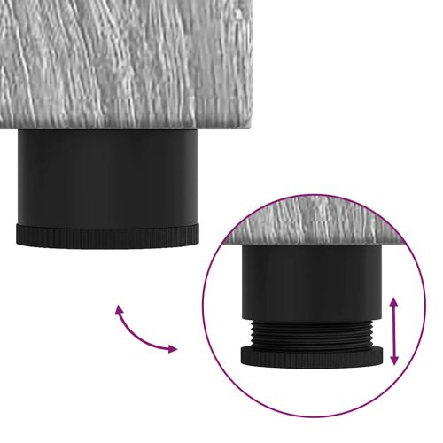 Комплект мебели за баня с рафт TULUM Сив Сонома Инженерно дърво