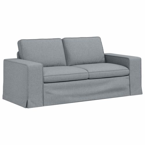 Комплект дивани 2 pcs Светлосиво 182 x 80 x 82 см текстил