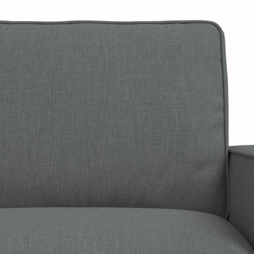 Комплект дивани 2 pcs Тъмен сив 182 x 80 x 82 см текстил