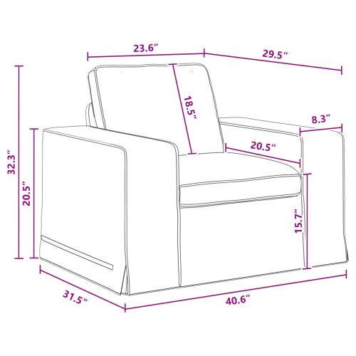 Комплект дивани 2 pcs Тъмен сив 182 x 80 x 82 см текстил