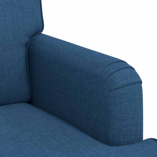 Комплект дивани 2 pcs Синьо 162 x 80 x 85 см текстил
