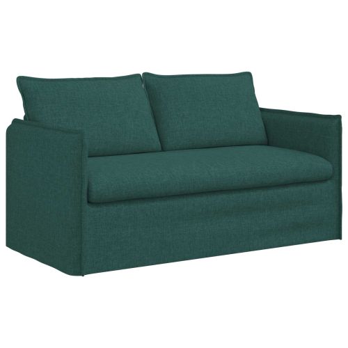 Комплект дивани 2 pcs Тъмнозелено 156 x 82 x 85 см Текстил
