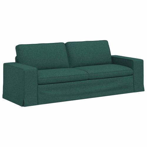 Комплект дивани 2 pcs Тъмен зелен 222 x 80 x 82 см текстил