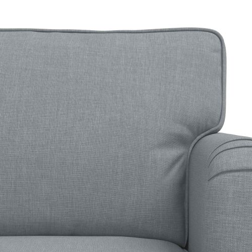 Комплект дивани 2 pcs Светлосиво 201 x 80 x 85 см текстил