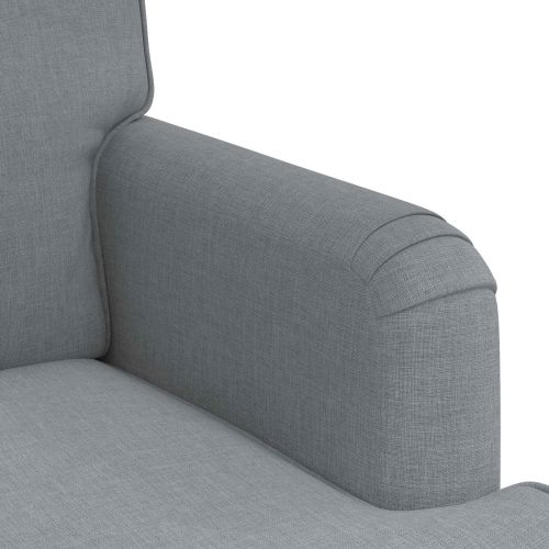 Комплект дивани 2 pcs Светлосиво 201 x 80 x 85 см текстил