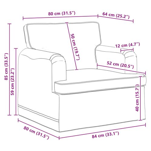 Комплект дивани 2 pcs Светлосиво 201 x 80 x 85 см текстил