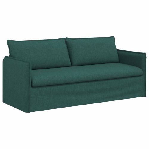 Комплект дивани 2 pcs Тъмнозелено 196 x 82 x 85 см Текстил