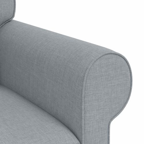 Комплект дивани 2 pcs Светлосиво 245 x 82 x 80 см текстил