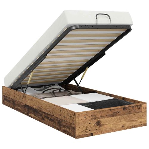 Отоманско легло със съхранение Старо дърво 80,5 x 200 см