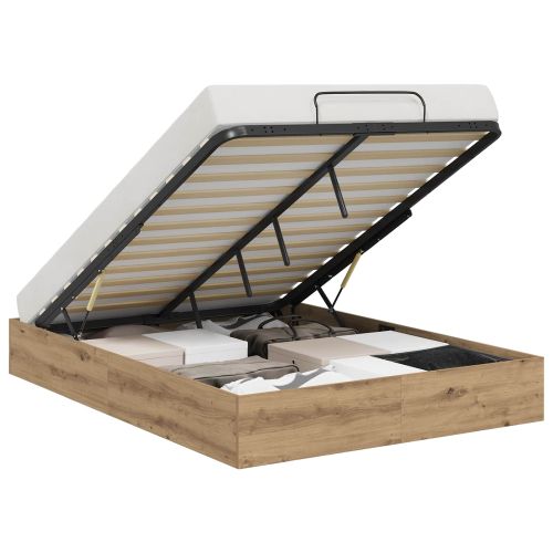 Отоманско легло със съхранение Артизан Дъб 135 x 190 cm