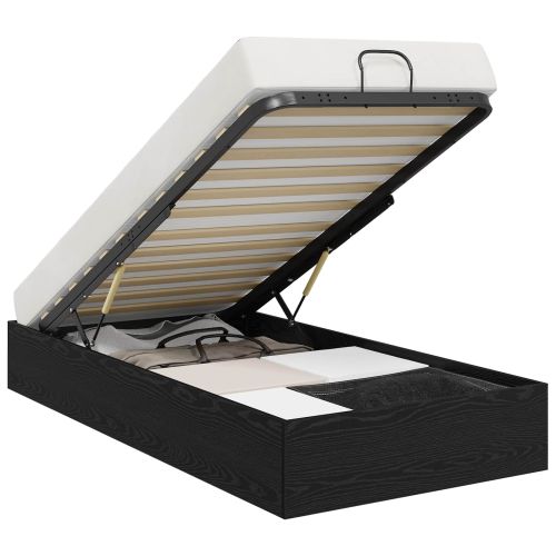 Отоманско легло със съхранение Черен Дъб 75,5 x 190 см