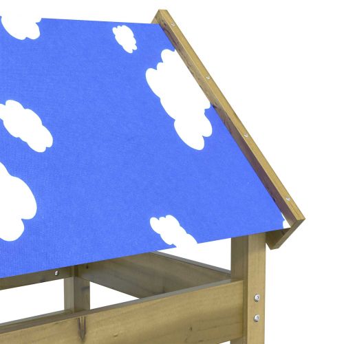 Игрална кула Кафяво Солидна импрегнирана дървесина