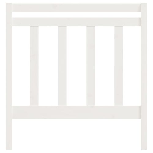 Разтегателна кушетка, бяла, борово дърво масив, 2x(90x190) см