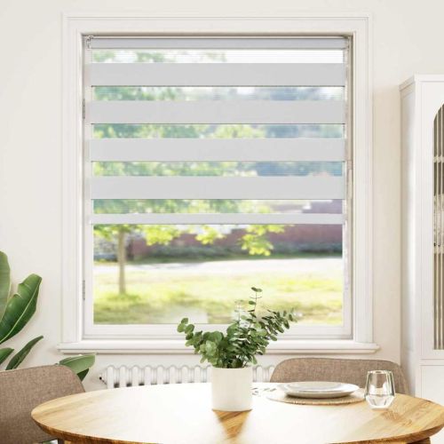 Зеброва щора бял 110x100 см ширина на плата 105,9 см полиестер