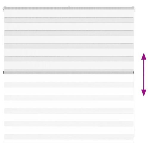 Зеброва щора бял 140x100 см ширина на плата 135,9 см полиестер