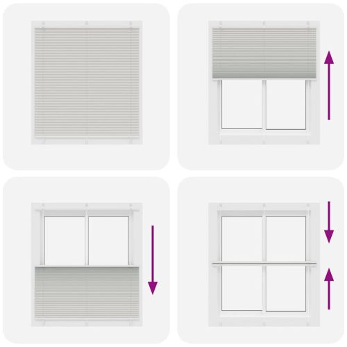 Плисирана щора Светло сиво 115x150 cm Ширина на плата 114,4 cm