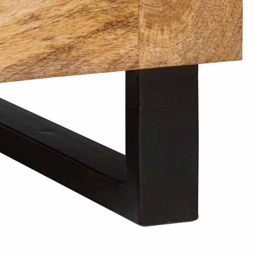 Масичка за кафе Естествен 80 x 50 x 40 cm Солидно мангово дърво