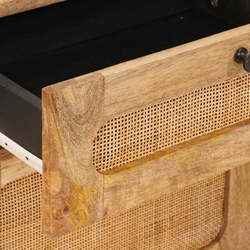 Нощен шкаф Естествен 50 x 33 x 60 см Солидно мангово дърво