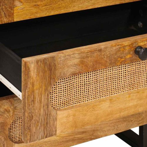 Нощен шкаф Естествен 50 x 33 x 62 см Солидно мангово дърво