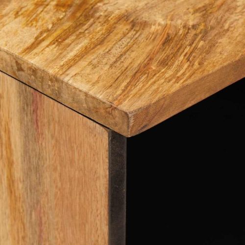 ТВ шкаф с рафт Кафяво 100 x 33 x 46 см Солидно мангово дърво