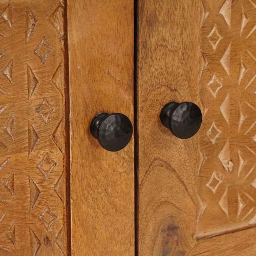 Масичка за кафе със съхранение Светло кафяво 80 x 50 x 40 cm