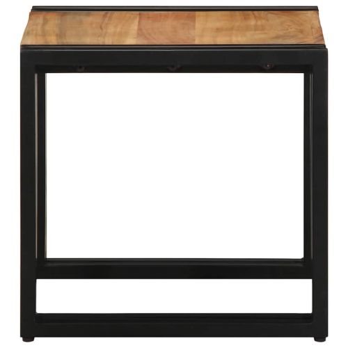 Масичка за кафе Кафяво 40 x 40 x 38 cm Солидно акациево дърво