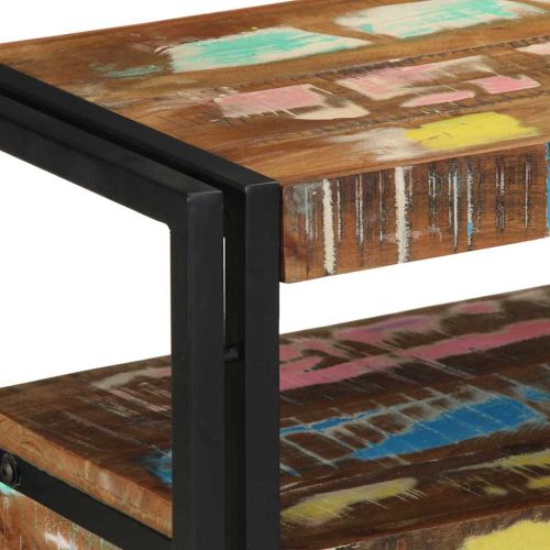 Конзолна маса 120 x 33 x 75 см Солидно възстановено дърво