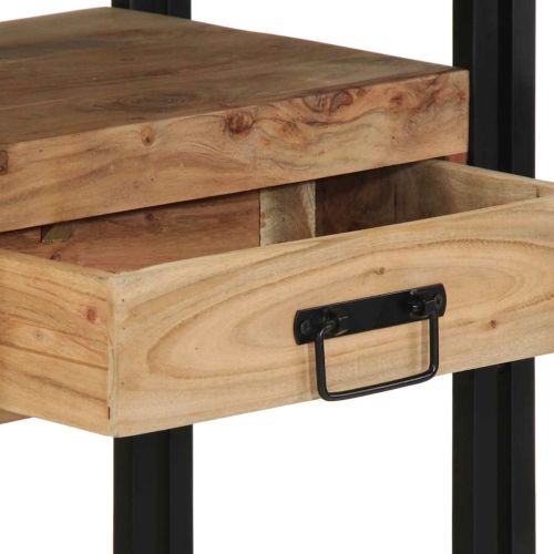 Конзолна маса Кафяво 90 x 33 x 75 см Солидно акациево дърво