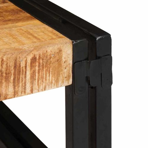 Поличка за баня с рафт Кафяво 40 x 50 x 23 см