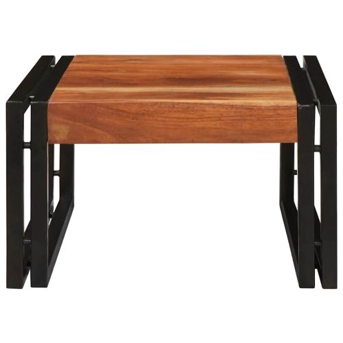 Поличка за баня Кафяво 40 x 50 x 23 см Солидно акациево дърво