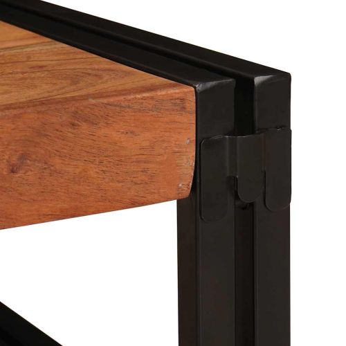 Поличка за баня Кафяво 40 x 50 x 23 см Солидно акациево дърво