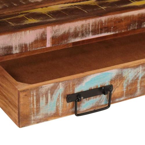 Шкаф за тоалетка Многоцветен Солидно възстановено дърво