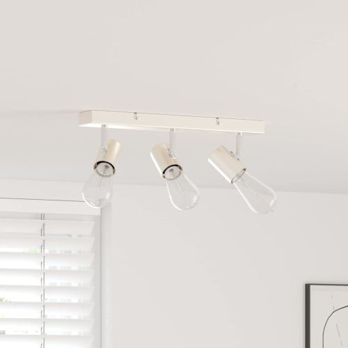 Таванен спот с прожектори Никел 38 x 6,5 x 11,5 см Метал